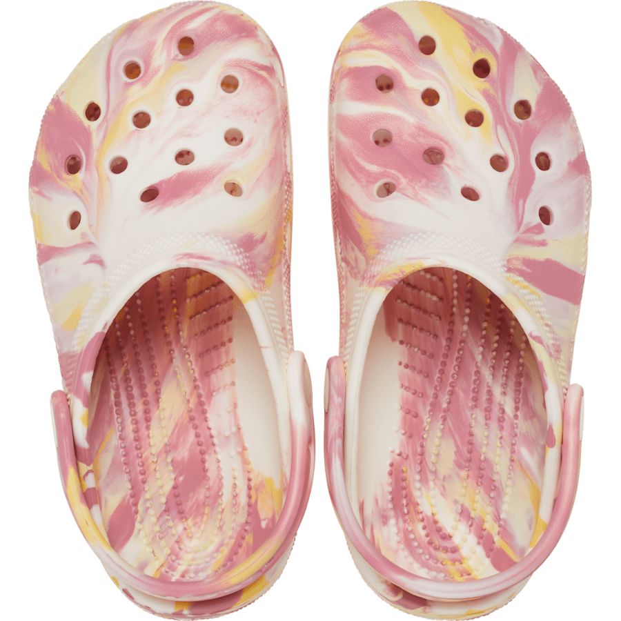 Daylily / Multi Kids' Classic Glow-in-the-Dark Marbled Clog - Top - Crocs