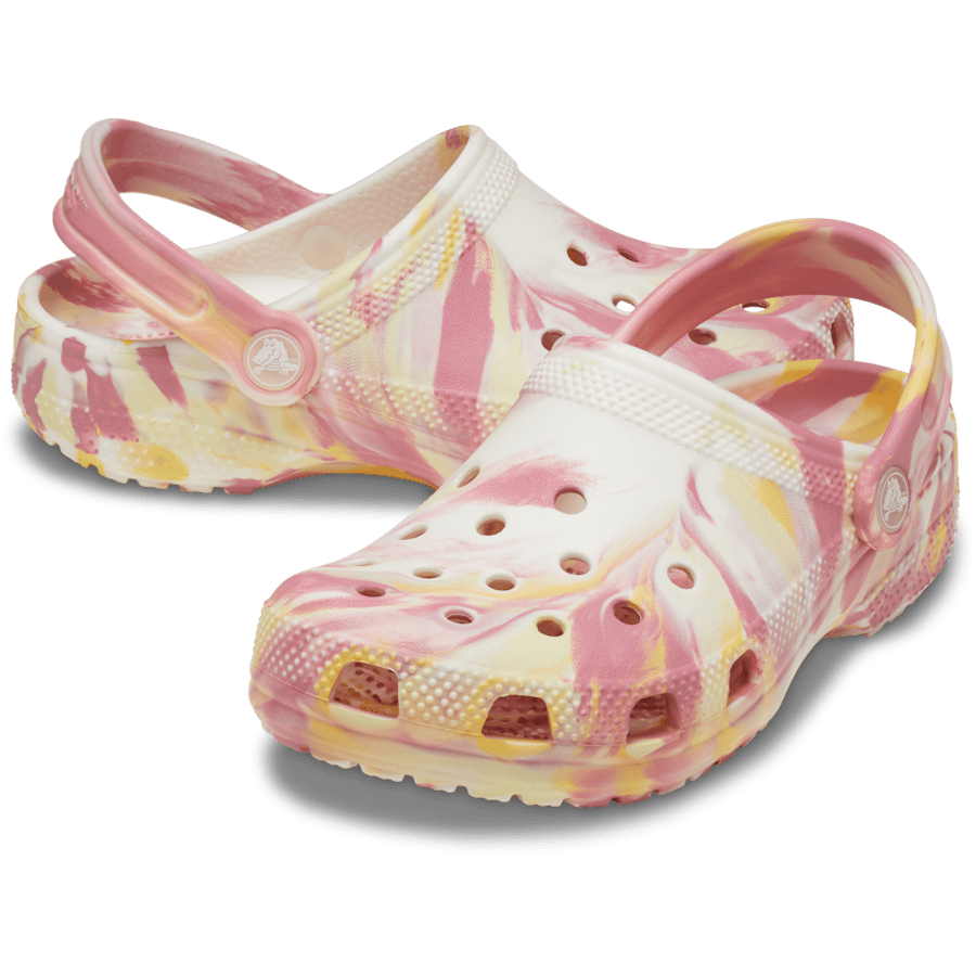 Daylily / Multi Toddler Classic Glow-in-the-Dark Marbled Clog - Pair - Crocs