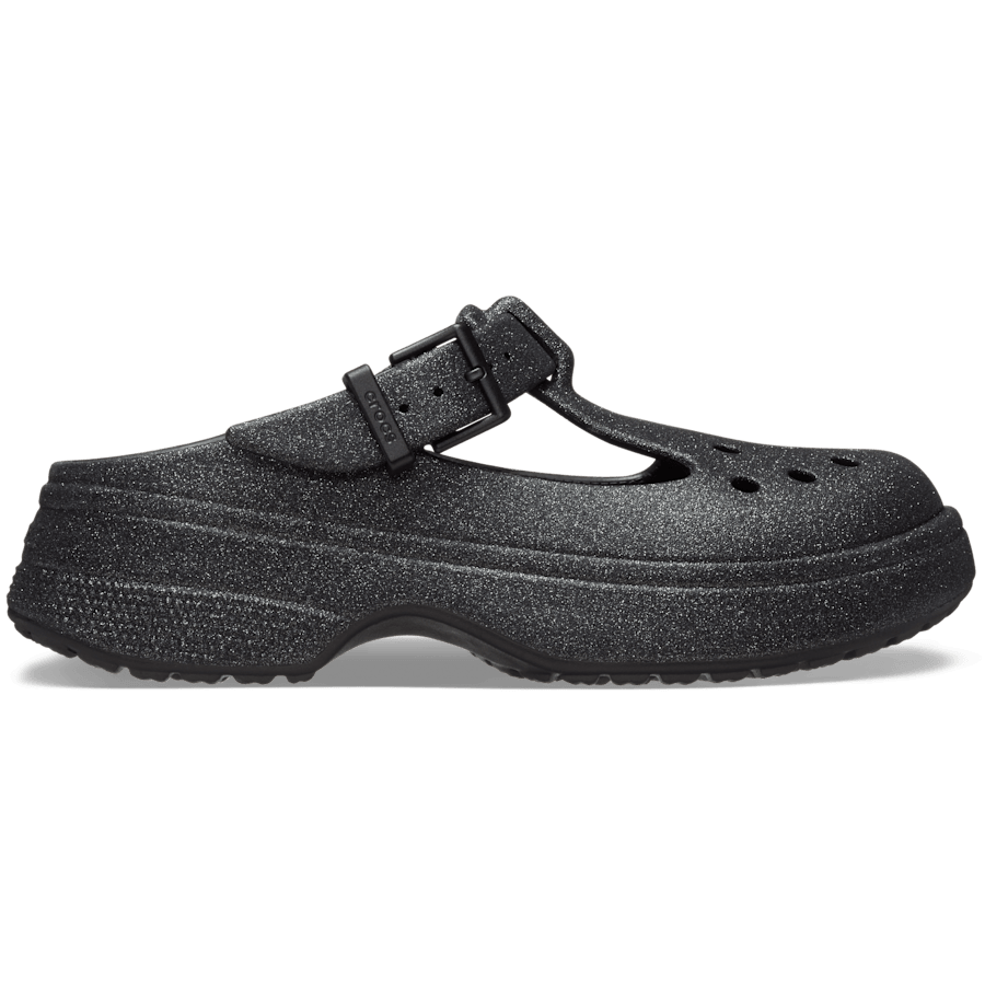 Black Classic Mary Jane Glitter Clog - Side - Crocs