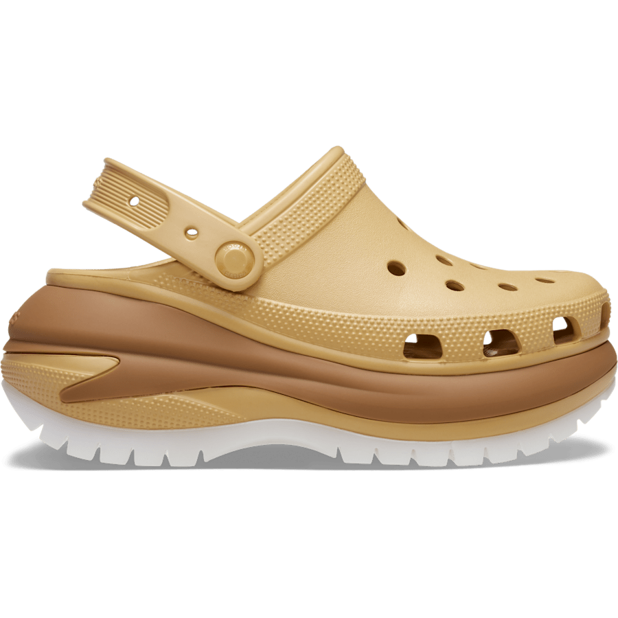 Wheat Mega Crush Matte Clog - Side - Crocs