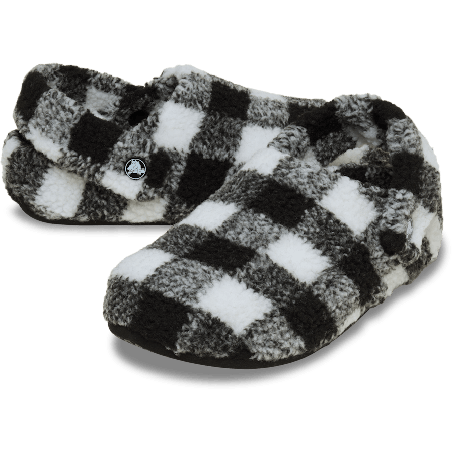 Colour Classic Buffalo Check Cozzzy Slipper - Pair - Crocs