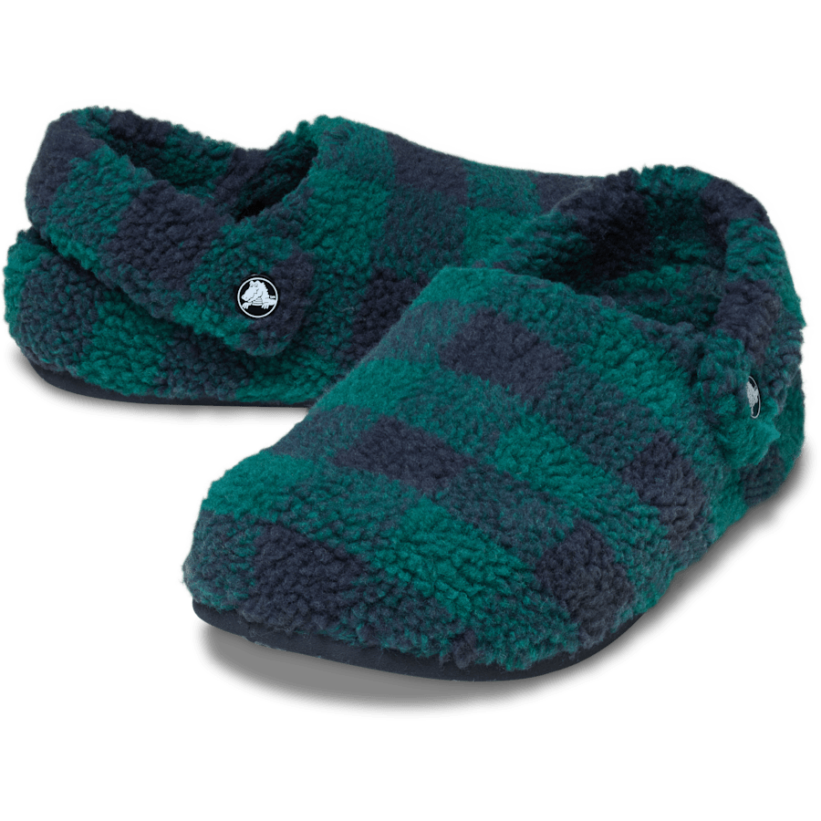 Colour Classic Buffalo Check Cozzzy Slipper - Pair - Crocs