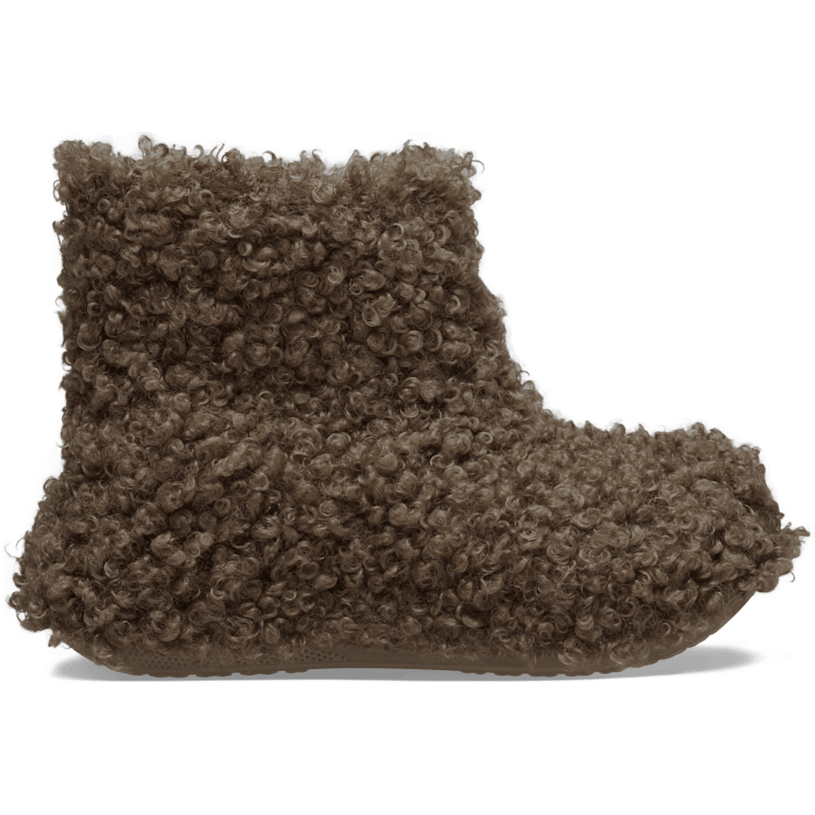 Sepia Crush Doodle Fur Boot - Side - Crocs