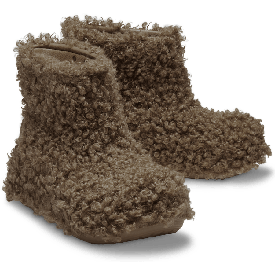 Sepia Crush Doodle Fur Boot - Pair - Crocs