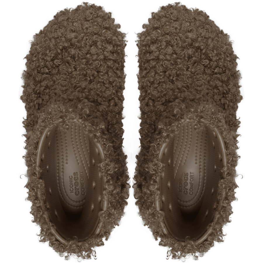 Sepia Crush Doodle Fur Boot - Top - Crocs