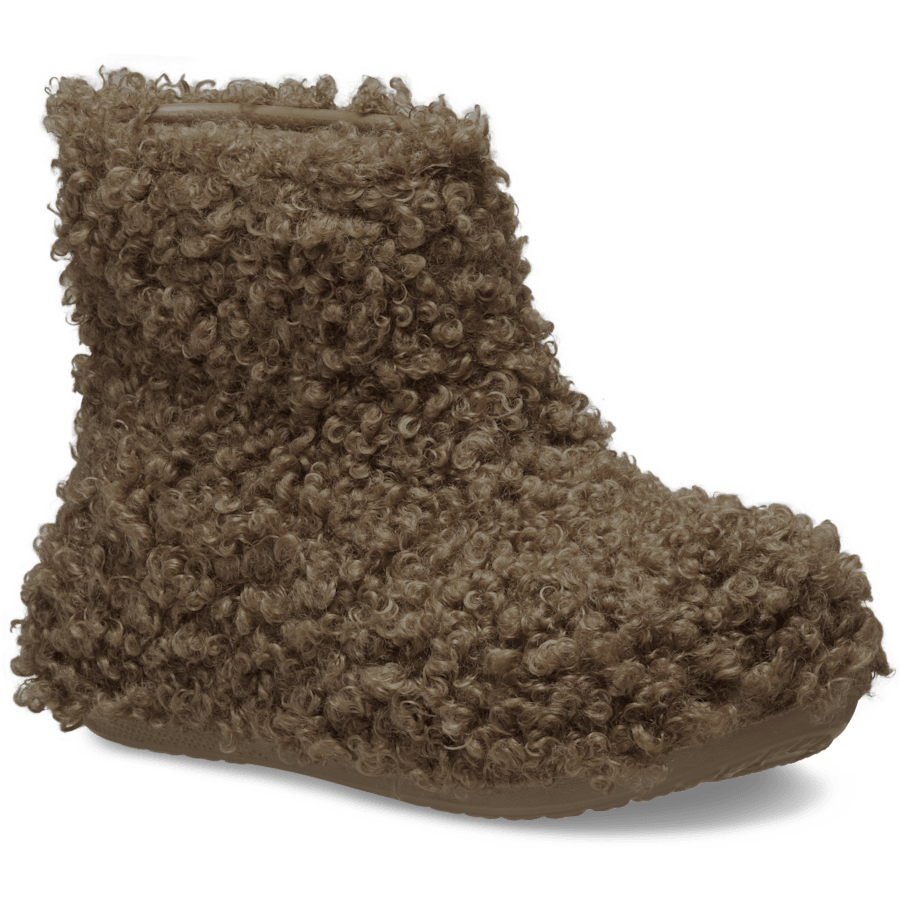 Sepia Crush Doodle Fur Boot - Angle - Crocs