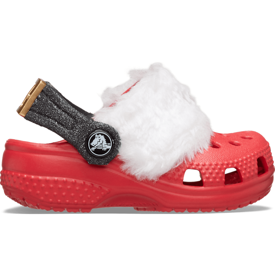 Varsity Red / Multi Infant Crocs Littles™ Santa Clog - Side - Crocs