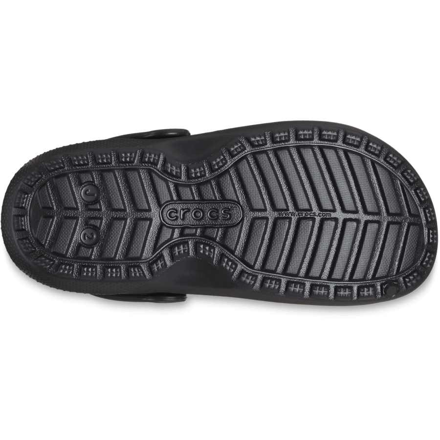 Black Kids’ Classic Lined Buffalo Check Clog - Bottom - Crocs