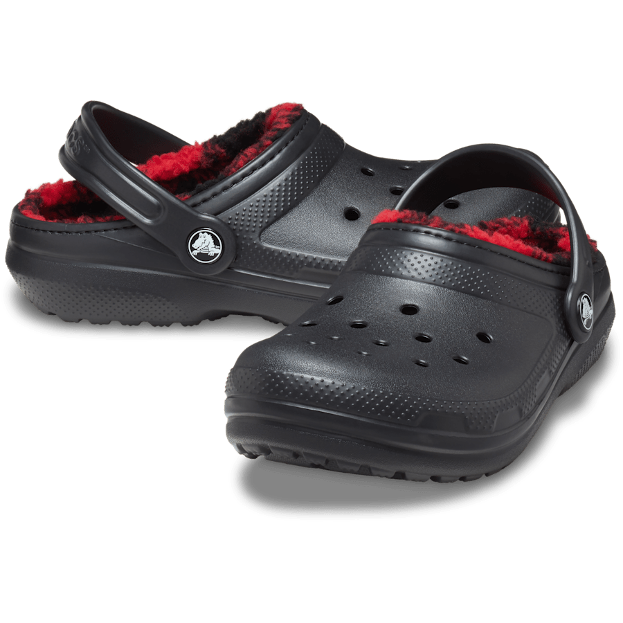 Noir Toddler Classic Lined Buffalo Check Clog - Paire - Crocs