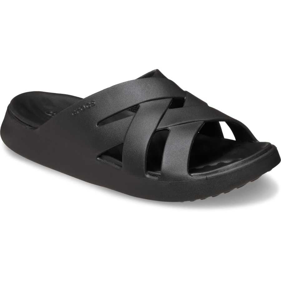 Black Getaway Weave Slide - Angle - Crocs