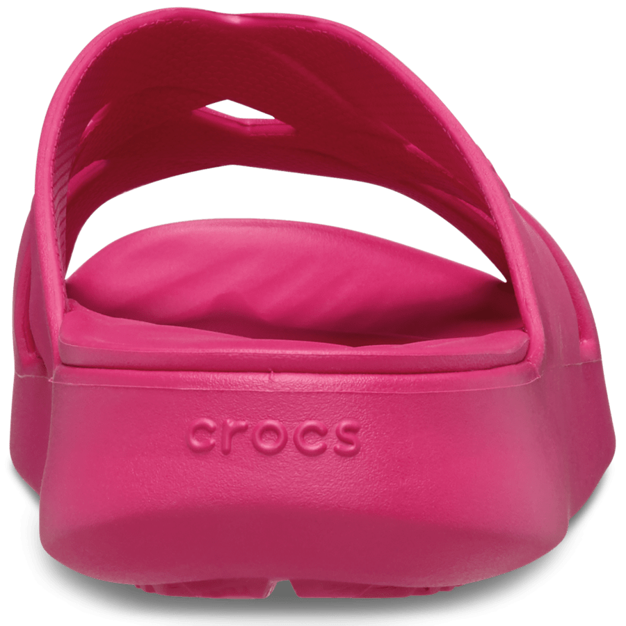 Dragon Fruit Getaway Weave Slide - Back - Crocs