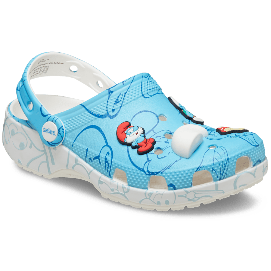 Multi Kids' Smurfs Classic Clog - Angle - Crocs