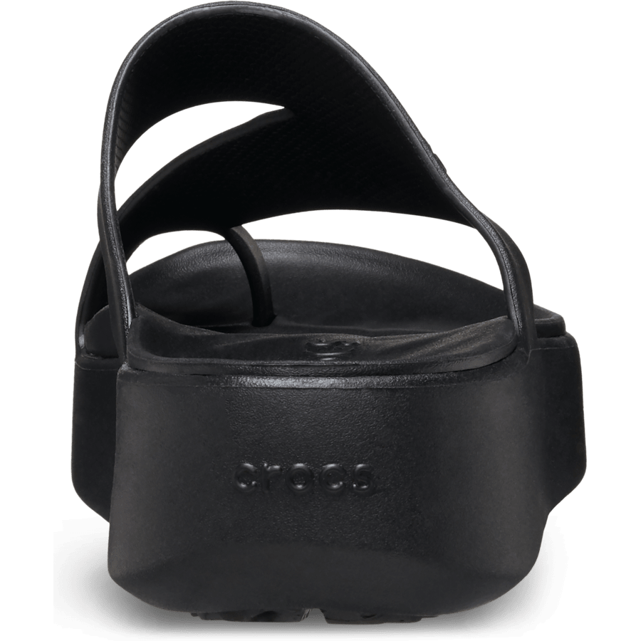 Black Getaway Platform Toe Loop - Back - Crocs