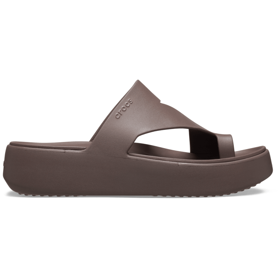 Truffle Getaway Platform Toe Loop - Side - Crocs