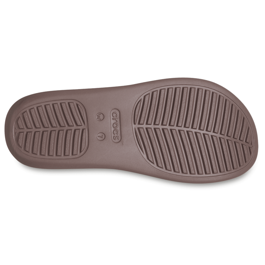 Truffle Getaway Platform Toe Loop - Bottom - Crocs