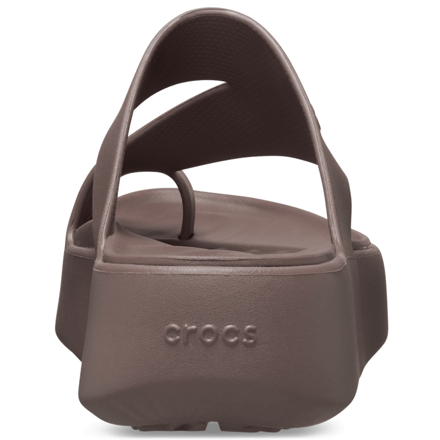 Truffle Getaway Platform Toe Loop - Back - Crocs