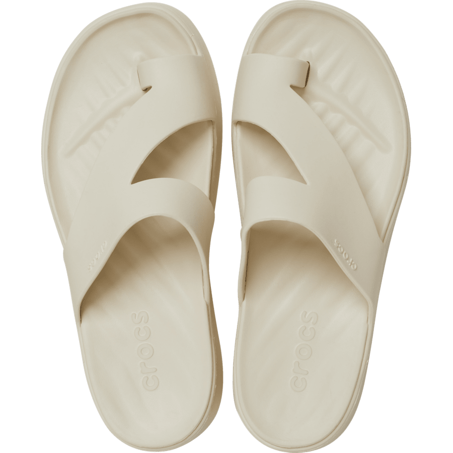 Sandstone Getaway Platform Toe Loop - Top - Crocs