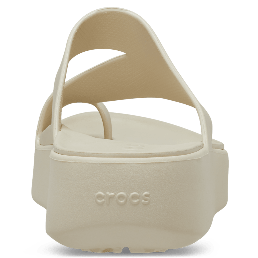 Sandstone Getaway Platform Toe Loop - Back - Crocs