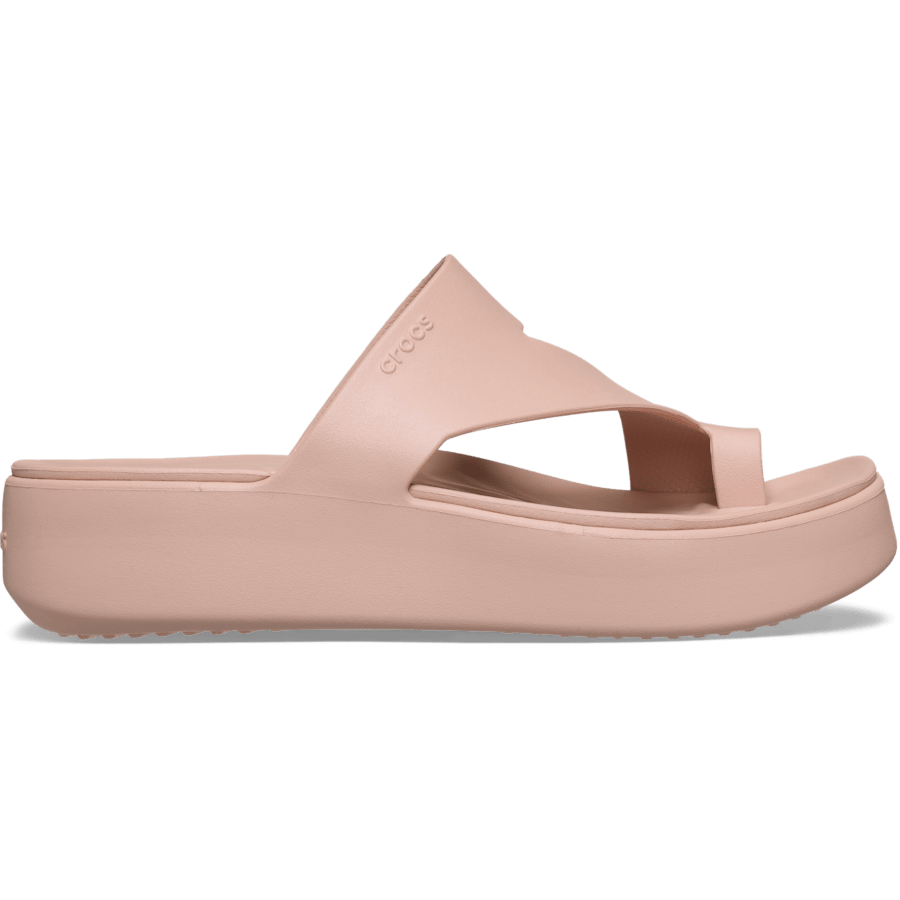 Blush Getaway Platform Toe Loop - Seitenansicht - Crocs
