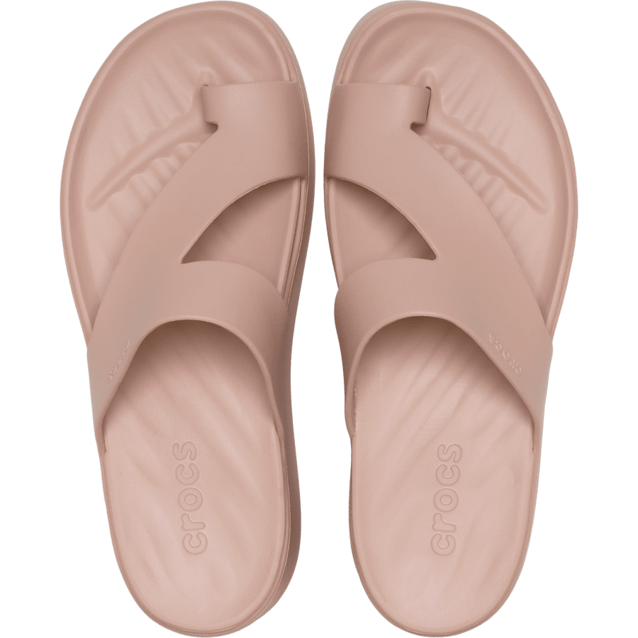 Blush Getaway Platform Toe Loop - Draufsicht - Crocs