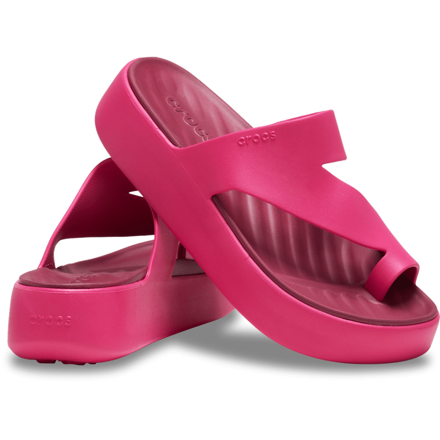 Dragon Fruit Getaway Platform Toe Loop - Pair - Crocs