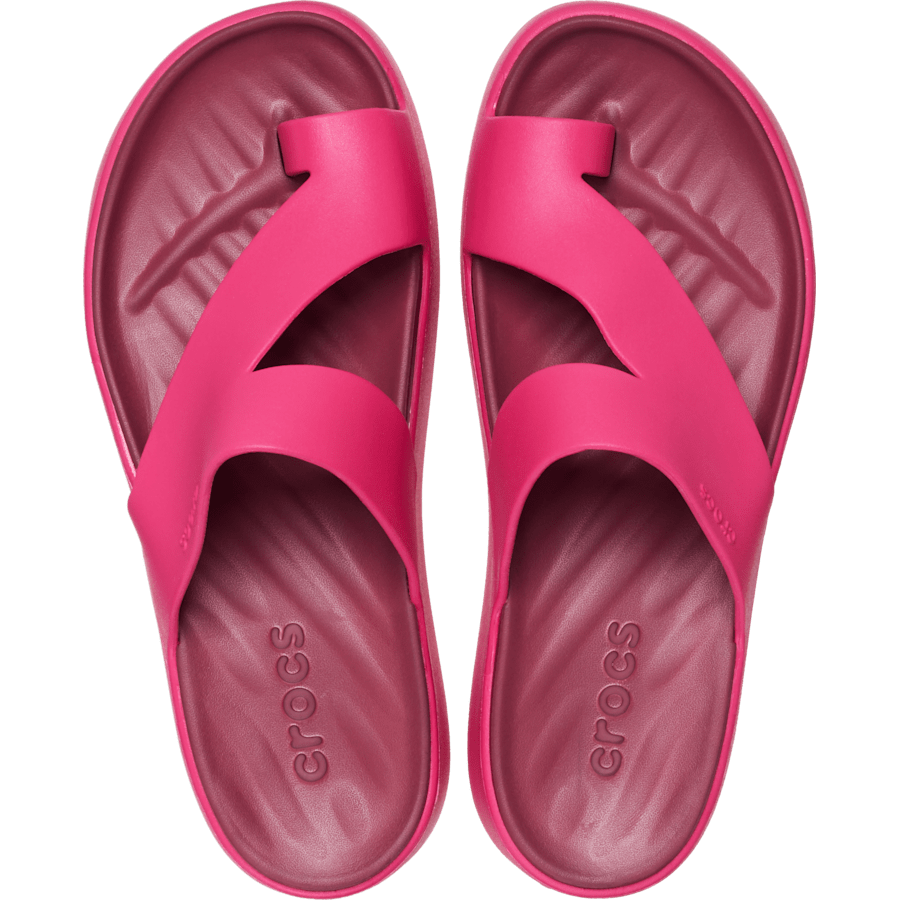 Dragon Fruit Getaway Platform Toe Loop - Top - Crocs