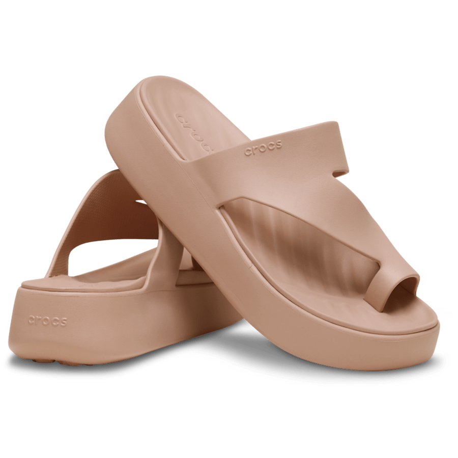 Pink Caramel Getaway Platform Toe Loop - Pair - Crocs