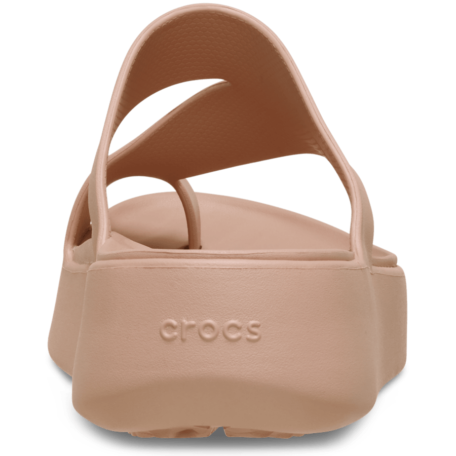 Pink Caramel Getaway Platform Toe Loop - Back - Crocs