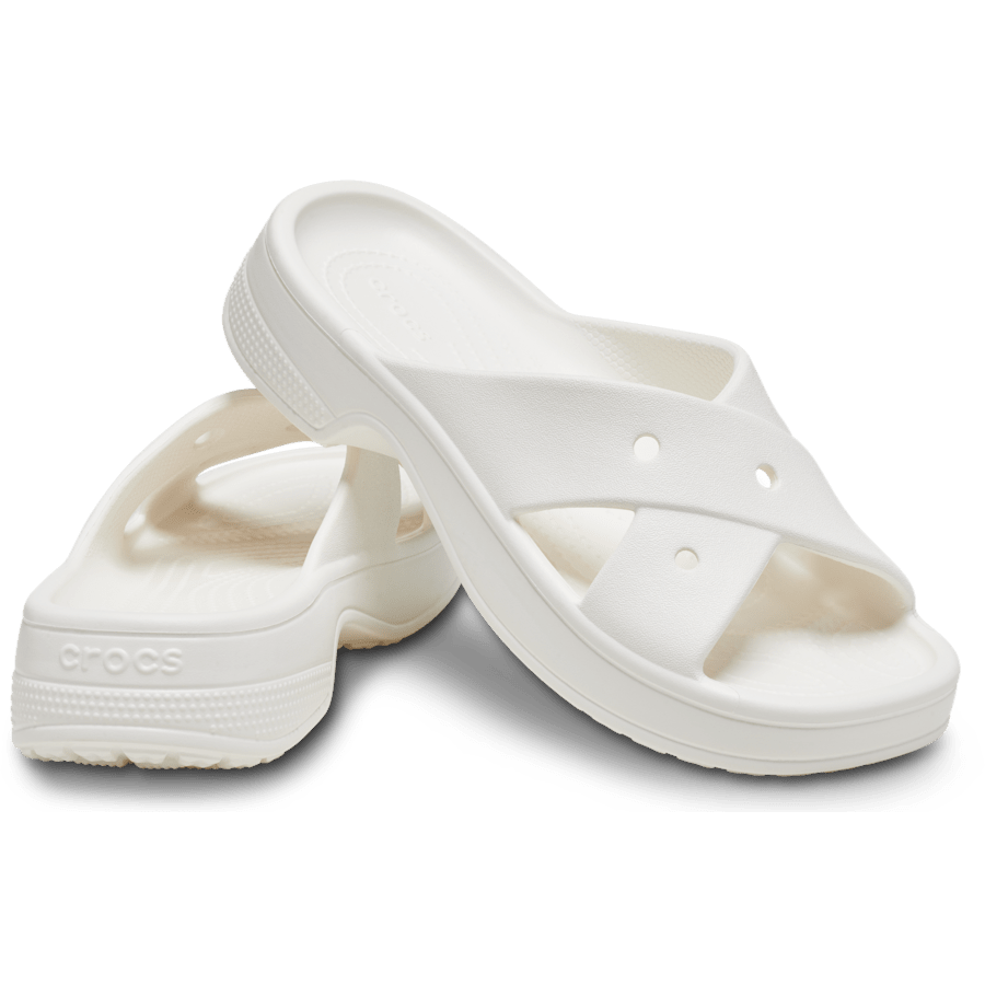 Chalk Classic Women's Cross Strap - Pair - Crocs