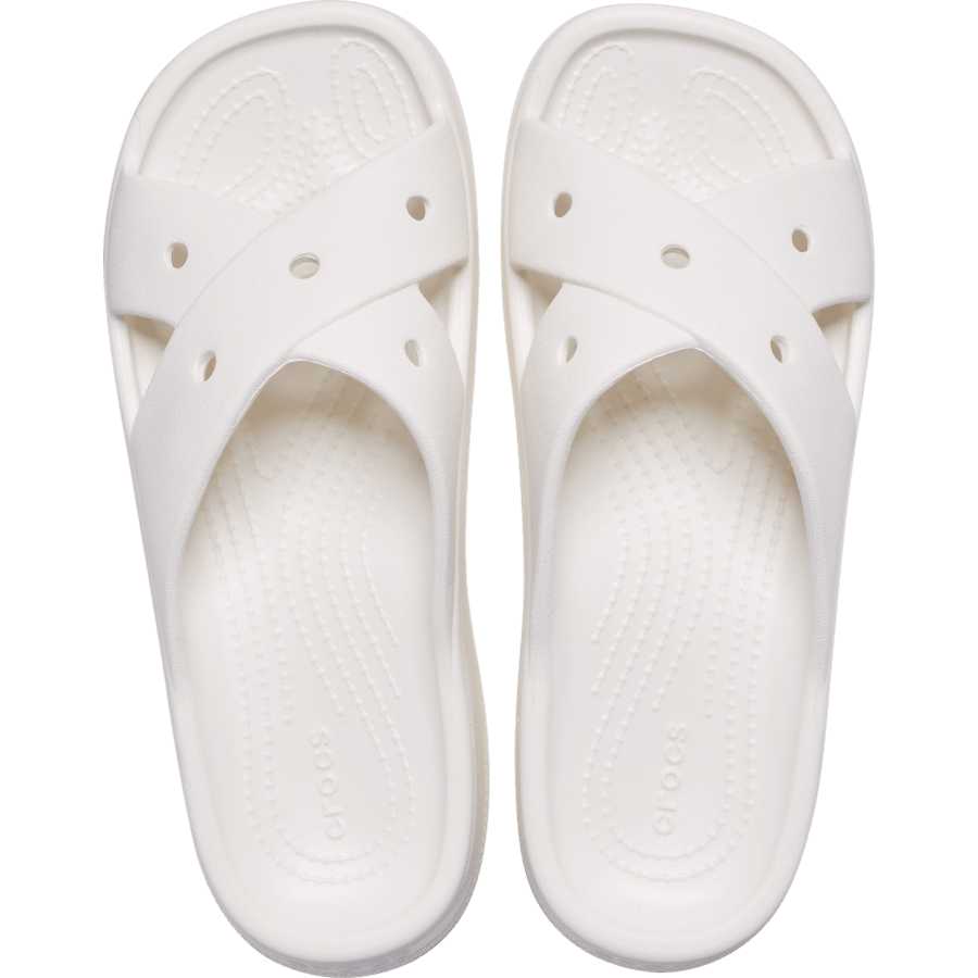 Chalk Classic Women's Cross Strap - Top - Crocs