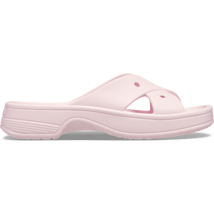 Pink Milk Classic Women's Cross Strap - Side - Crocs