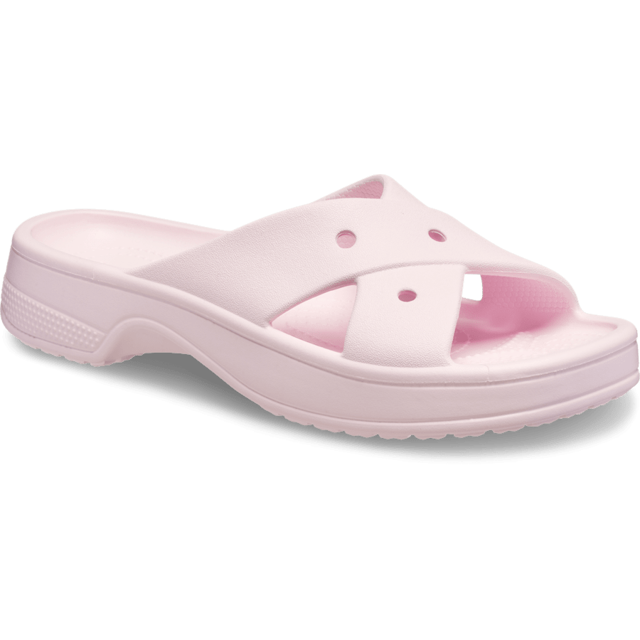 Pink Milk Classic Women's Cross Strap - Angle - Crocs