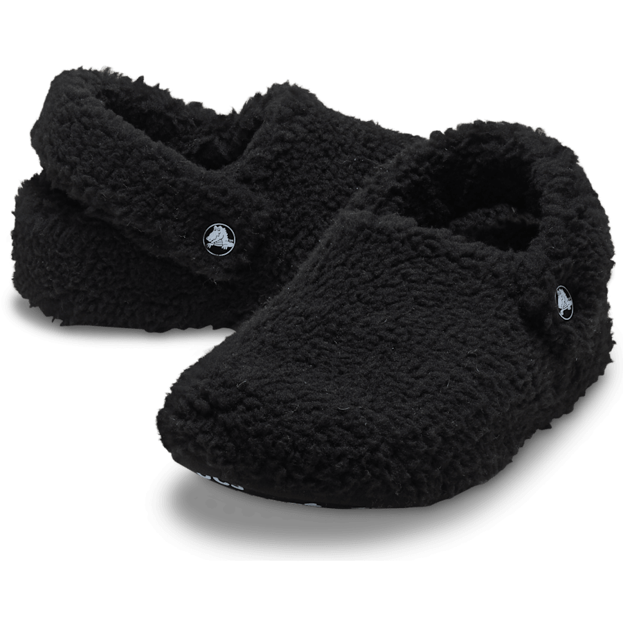 Black Kids' Classic Cozzzy Slipper - Pair - Crocs