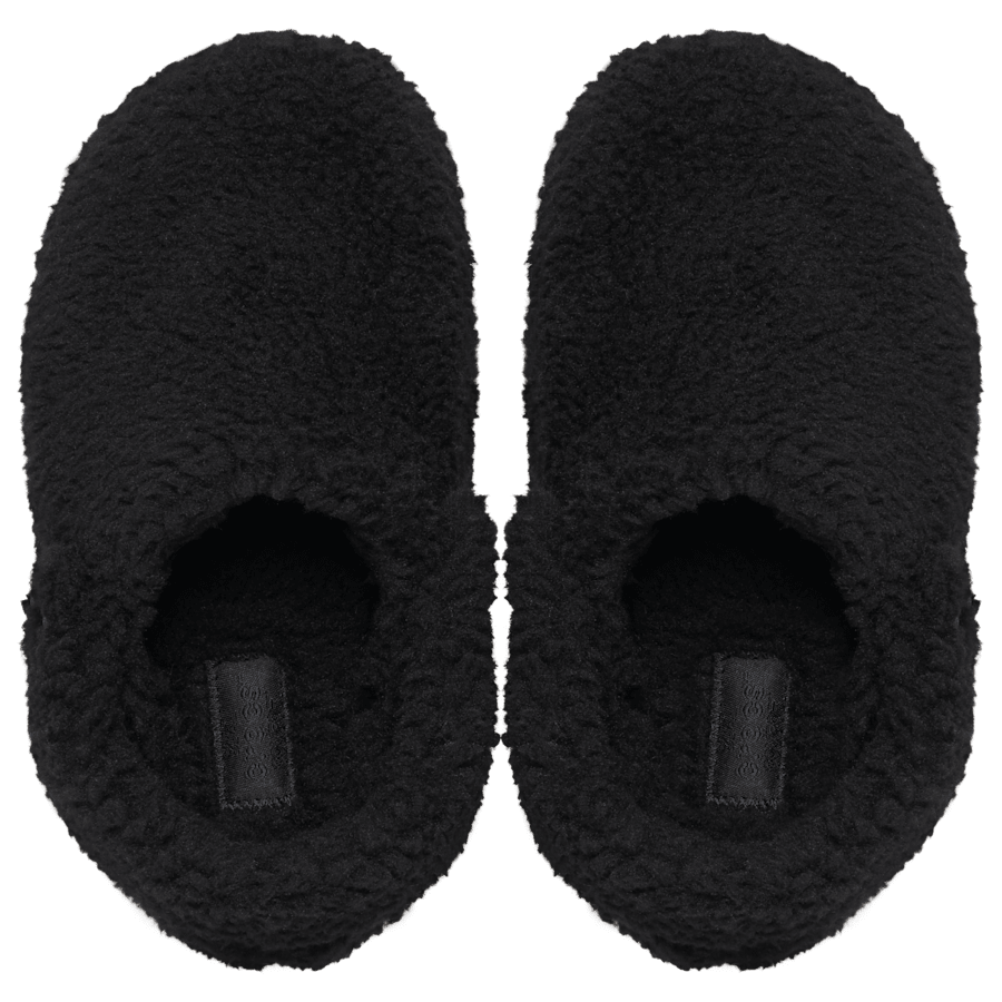 Black Kids' Classic Cozzzy Slipper - Top - Crocs