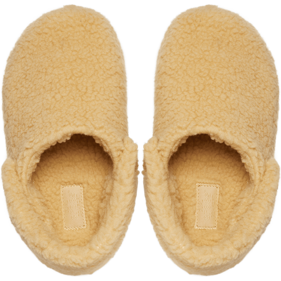 Wheat Kids' Classic Cozzzy Slipper - Top - Crocs