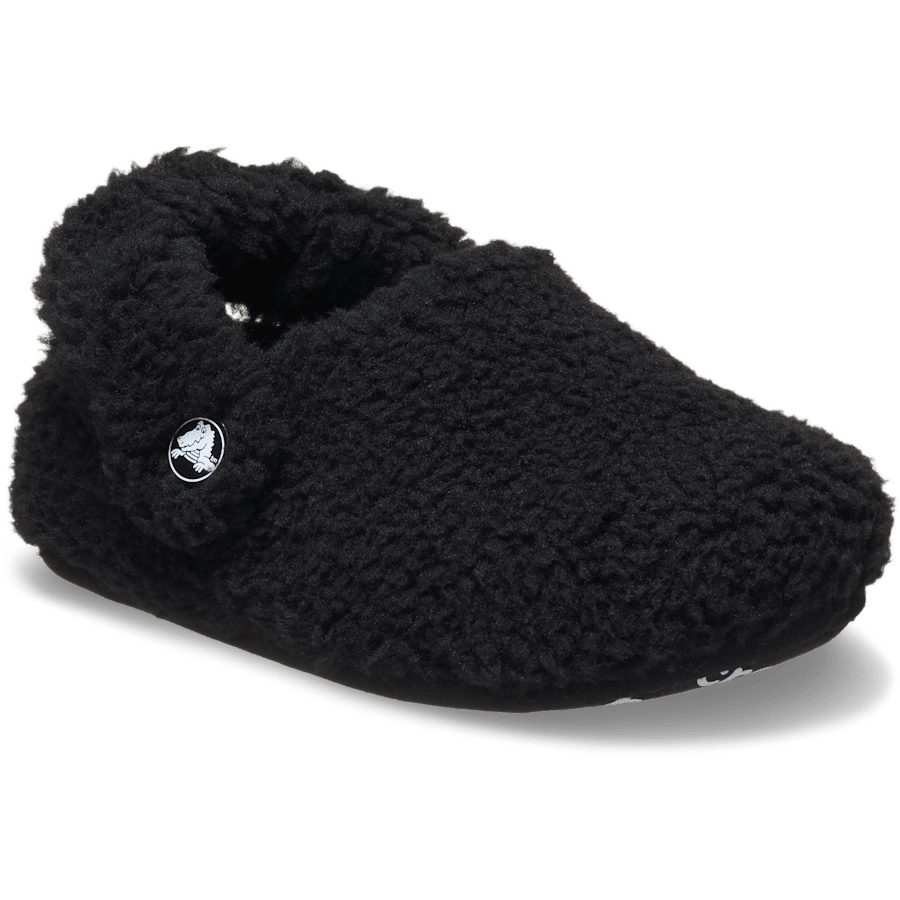 Black Toddler Classic Cozzzy Slipper - Angle - Crocs