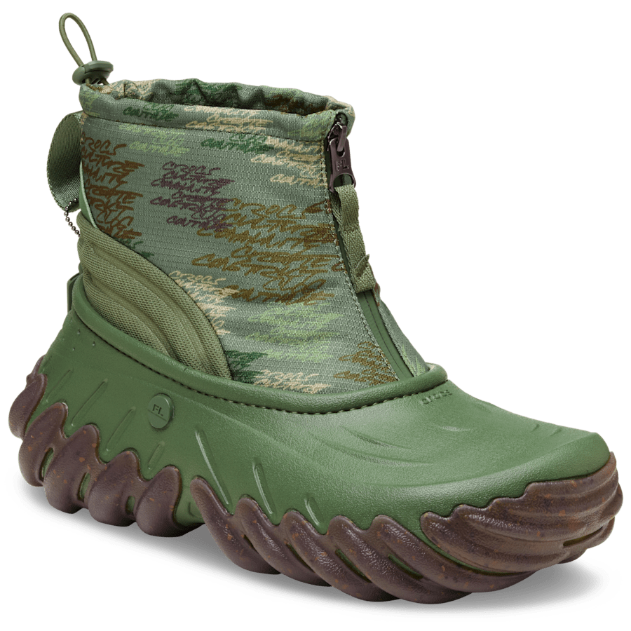Army Green FL X Crocs Echo Boot - Angle - Crocs