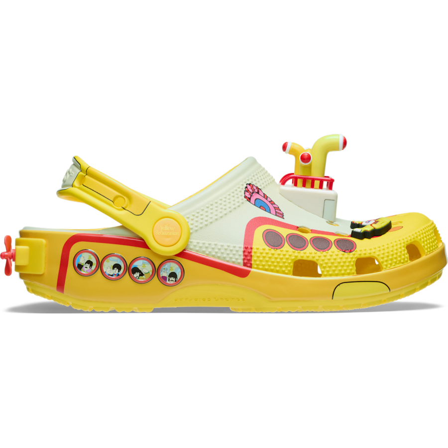 Multi Beatles Yellow Submarine Classic Clog - Side - Crocs
