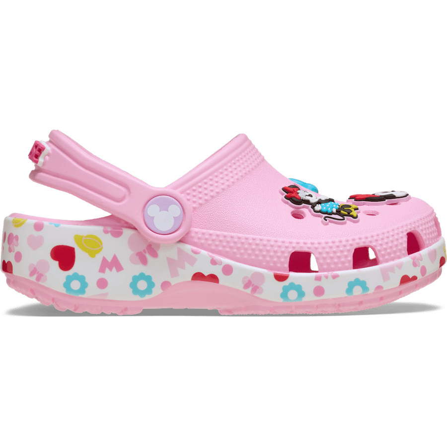 Multi Toddlers' Mickey & Friends Minnie Classic Clog - Side - Crocs