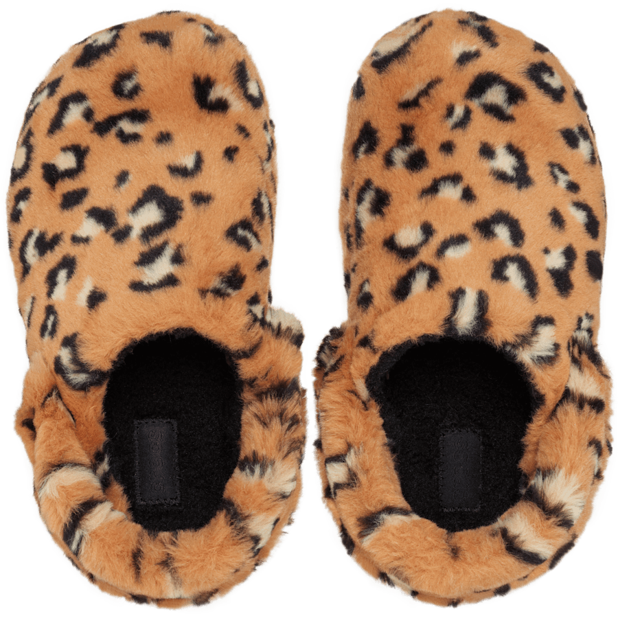Léopard / Noir Classic Leopard Fur Cozzzy Slipper - Dessus - Crocs
