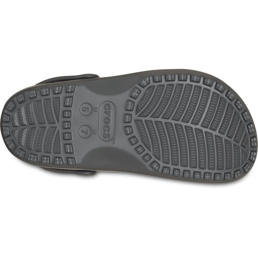 Black Sand Classic Floral Cut-Out Clog - Bottom - Crocs