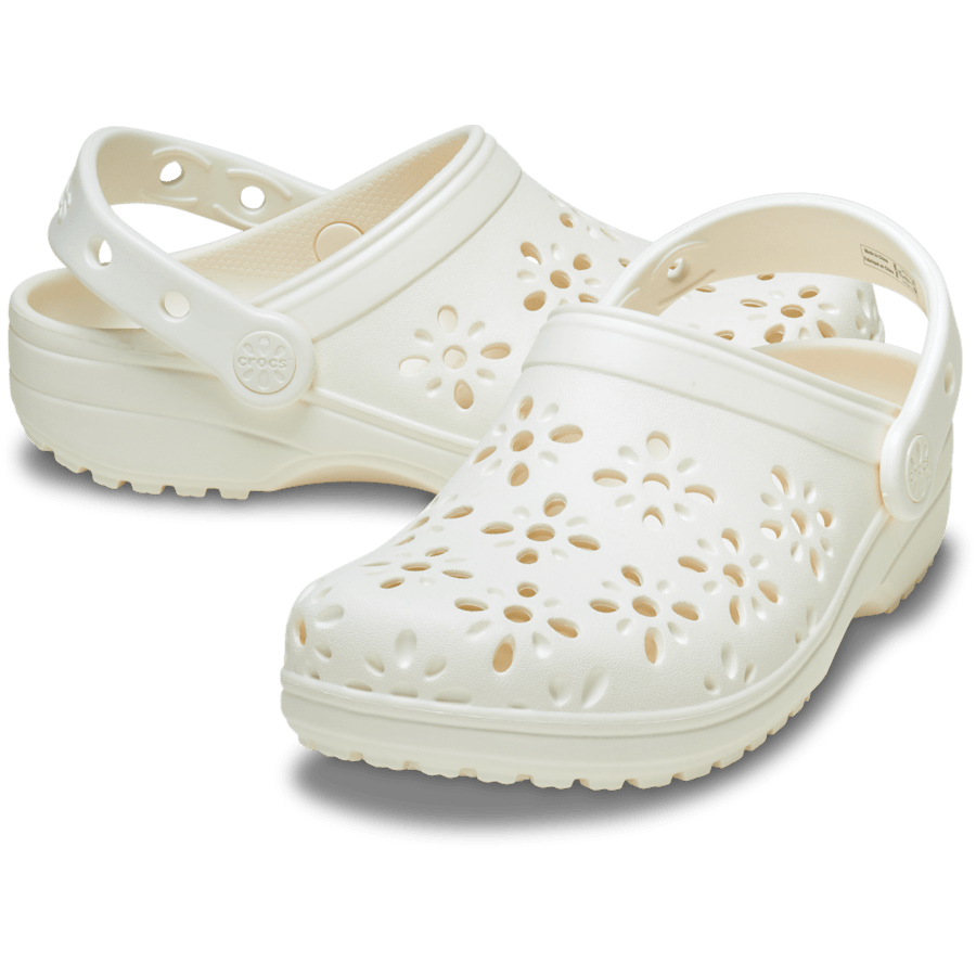 Chalk Classic Floral Cut-Out Clog - Pair - Crocs