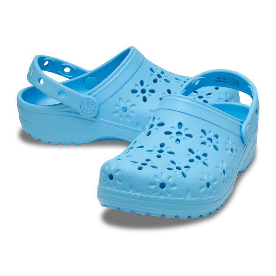 Tinted Glass Classic Floral Cut-Out Clog - Pair - Crocs