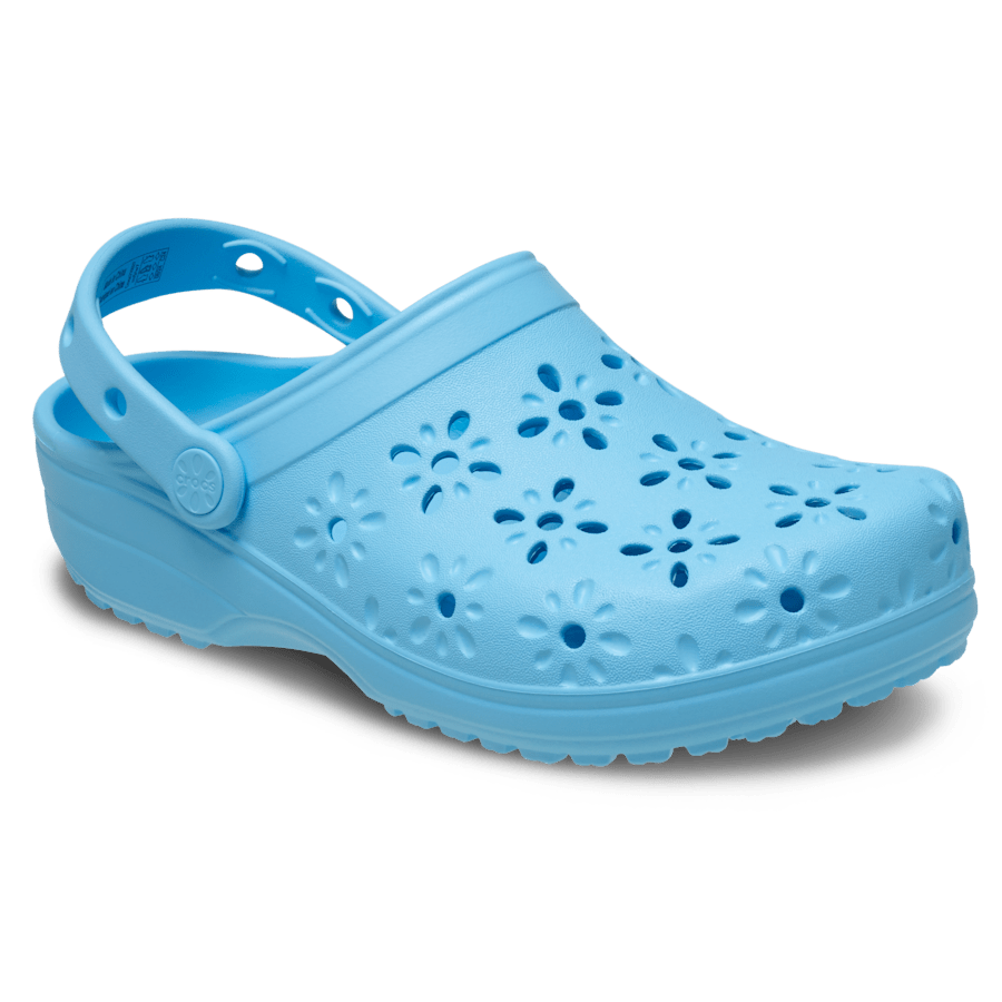 Tinted Glass Classic Floral Cut-Out Clog - Angle - Crocs