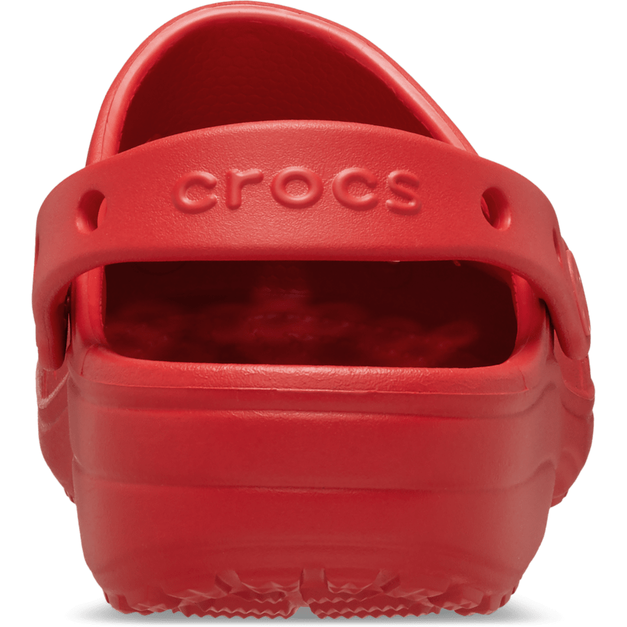 Cherry Red Classic Floral Cut-Out Clog - Back - Crocs