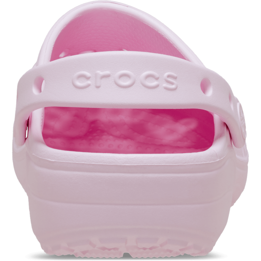 Pink Milk Classic Floral Cut-Out Clog - Back - Crocs