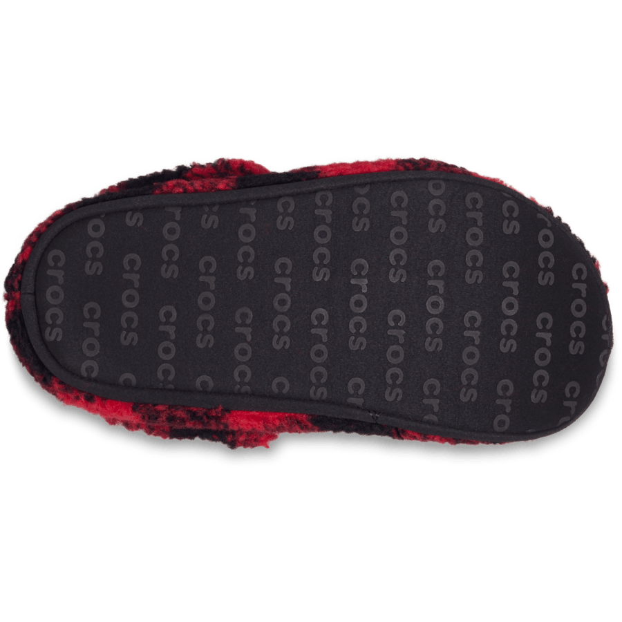 Rouge intense/Noir Kids' Classic Buffalo Check Cozzzy Slipper - Dessous - Crocs
