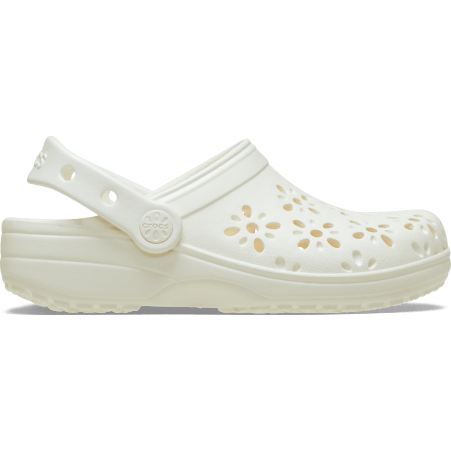 Chalk Kids' Classic Floral Cut-Out Clog - Side - Crocs