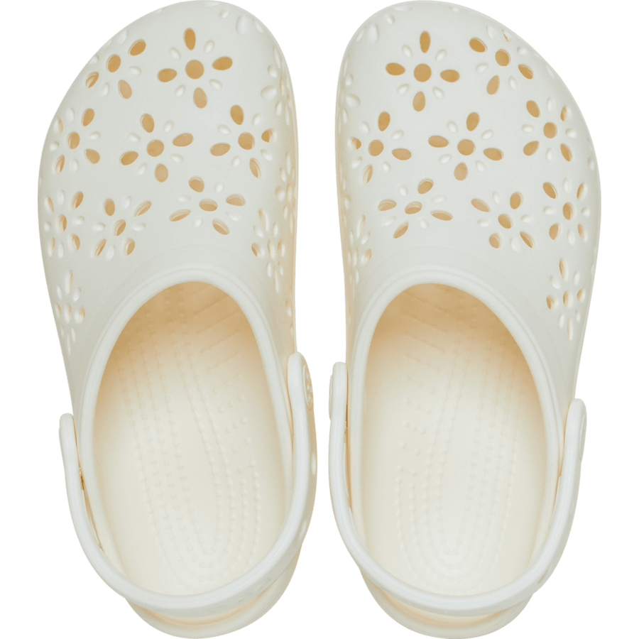 Chalk Kids' Classic Floral Cut-Out Clog - Top - Crocs