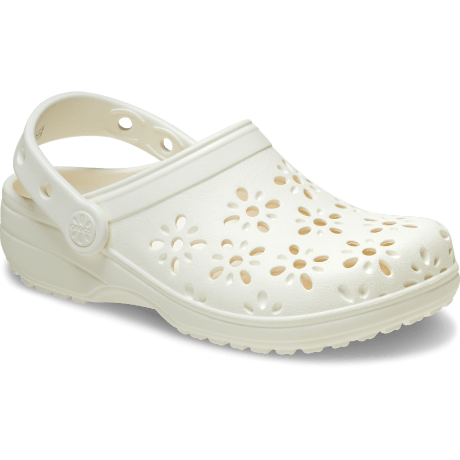 Chalk Kids' Classic Floral Cut-Out Clog - Angle - Crocs